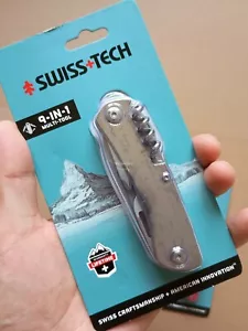 Swiss+Tech Parrot Multi-Tool Folding Knife - Outdoor Emergency Tool, Silver - Picture 1 of 4