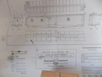 MATERIAL BOX CAR FOR WESTERN UNION BY AMBROID HO  KIT  PO - Image 1 of 4