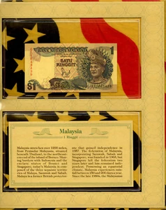 *Most Treasured Banknotes Malaysia 1 Ringgit 1989 P-27b UNC GT1643439 - Picture 1 of 2