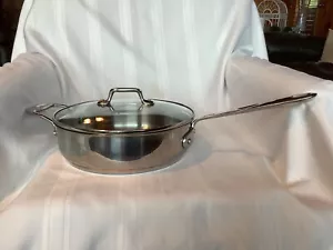 Emeril by All Clad HEAVY 3 Qt 10" Deep Skillet Frying Saute Pan S/S Copper Core - Picture 1 of 13