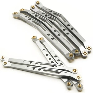 8Pcs Aluminum Lower & Upper Link Rod Linkage Set For RC 1/10 Axial Wraith Car - Picture 1 of 5
