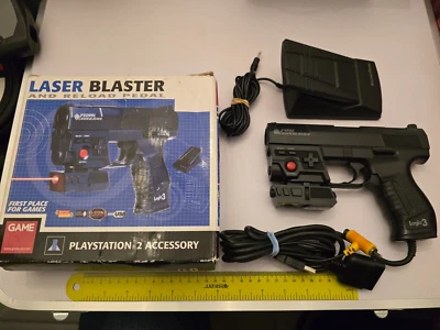 SONY PLAYSTATION 1 2 PS1 PS2 LIGHT GUN PISTOL G-Con Kickback Recoil Reload Pedal - Image 1 of 4