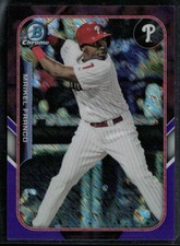 Maikel Franco 2015 Bowman Chrome Farm's Finest Mini Purple Refractor /250
