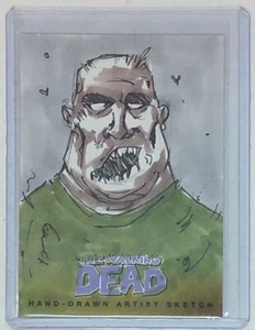 WALKING DEAD COMIC SKETCH CARD SET 2: ZOMBIE: ARTIST UNKNOWN UK 04 - Picture 1 of 2