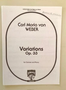 Carl Maria von Weber: Variations Opus 33 for Clarinet and Piano - Picture 1 of 1