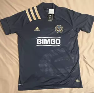 Adidas MLS Philadelphia Union Home Authentic Jersey Sz L Navy EH6200 Soccer Men - Picture 1 of 6