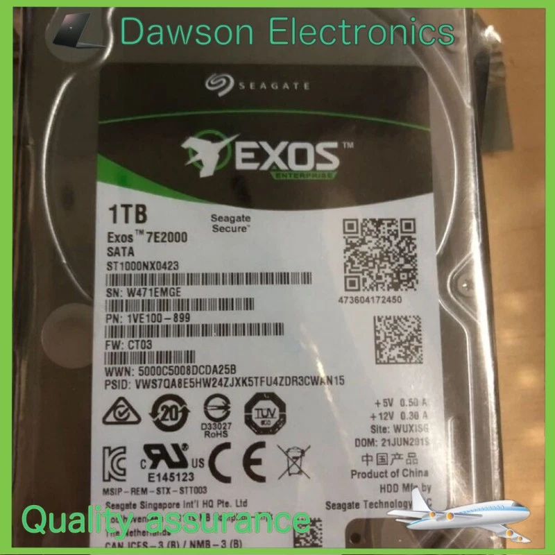 Seagate 1TB ST1000NX0423 SATA 7200RPM 6Gb/s 2.5" Hard Drive NEW - Image 1 of 1