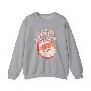 Merry Christmas Santa Sweatshirt, Cozy Holiday Crewneck - Picture 1 of 12