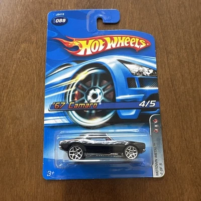 Hot Wheels #89 Motown Metal 2006 4/5 '67 Camaro negro Foto 1 de 2