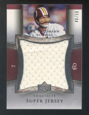2005 EXQUISITE JOE THEISMAN GAME WORN SUPER JERSEY #D 40/50 HOF 1st YR EXQUISITE - Image 1 of 2