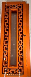 STUNNING MCM CLASSIC MODERN ORANGE WOOD SHUTTERS - Picture 1 of 10