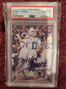 Panini Luminance #75 Daniel Jones 2020 azul 24/99 PSA 10 - Imagen 1 de 1