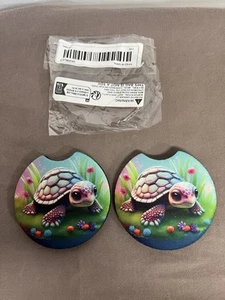 Posavasos para coche tortuga ~ paquete de 2 - Imagen 1 de 4