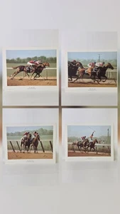 Set Of Four Guy Coheleach Prints The Belmont Stakes 1978, 334 Of 1000 READ - Bild 1 von 24
