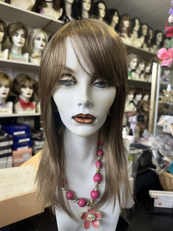 «ТРЕНДОВЫЕ ЛОКОНЫ» от Gabor GL 10-14 ореховый центр моно деталь рег. $320,00 ❤️ - Изображение 1 из 4