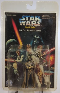 NEW Vintage Star Wars Darth Vader Die Cast Key Metal Chain 1996 Placo Toys! - Picture 1 of 4