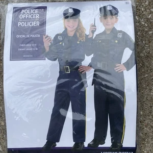 Polizeiamt Kinder Halloween Kostüm Größe Large 12-14 - Bild 1 von 6