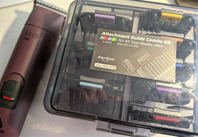 Kit de cortapelos y peine de acero inoxidable Andis Ultra Edge Pro para perros - apenas usado - valor de $220 Foto 1 de 4