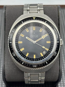 *ULTRA RARE* Zenith Sub-Sea A3637 diver 1000m orig. Gay Freres bracelet NEAR NOS - Picture 1 of 23