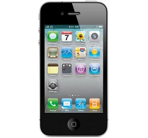 BLACK APPLE IPHONE 4S 16GB UNLOCKED CELL PHONE FIDO ROGER CHATR TELUS BELL KOODO - Picture 1 of 6