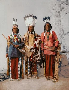 Apache Chiefs 1899 Vintage 10x8 Wall Art Picture Poster Print - Picture 1 of 6