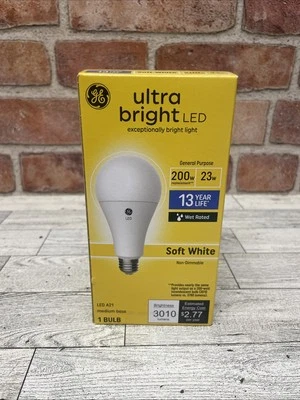 GE Ultra Bright LED General Purpose 23W (200W Replacement) A21 Bulb 3010 Lumens - Image 1 of 4