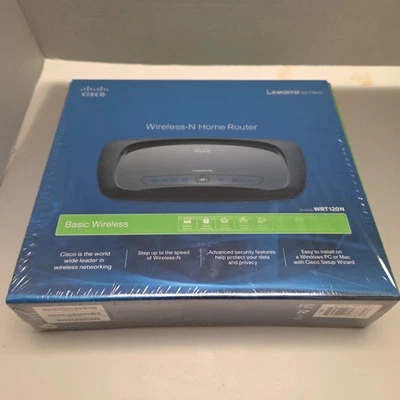 Cisco Linksys Wireless-N Home Router Model WRT120N New in Box - Image 1 of 4