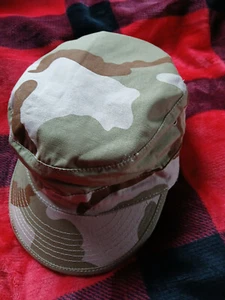 Berretto rotondo US Military Surplus clima caldo cotone ripstop deserto mimetico 7 1/4" - Foto 1 di 11