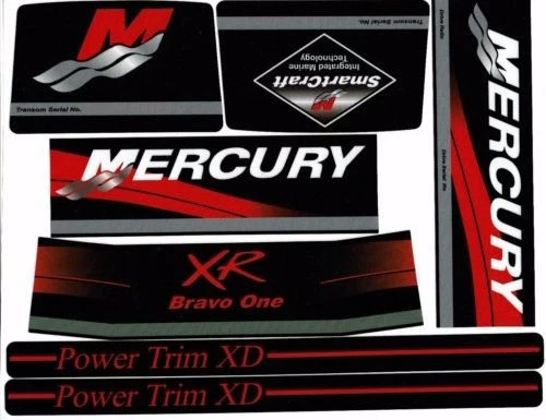 MERCRUISER 2023 NEW BEST BRAVO ONE XR W/RED RAMS STICKER SET - Image 1 of 1