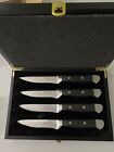 Capital Grille Signature 4 Piece Steak Knife Set w/Gift Box NEW, Never Used!