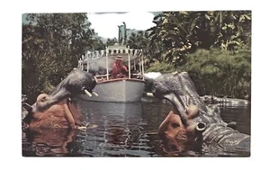 Walt Disney Disneyland Postcard Jungle Cruise Boat Adventureland 1970 - Picture 1 of 3