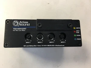 Atlas Sound  TSD-MIX42RT  - 4x2 Mic/Line Mixer 30 day warranty - Picture 1 of 5