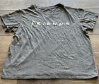 90’s TV Sitcom Friends Spell out Gray T-shirt Size XL Unisex