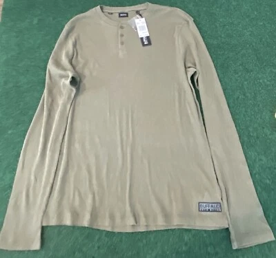 Men's XL Soft Buffalo David Bitton Henley Shirt Long Sleeve NWT - Image 1 of 4