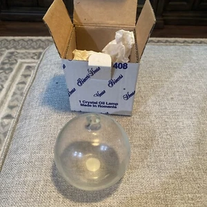 Princess House Crystal Oil Lamp - Picture 1 of 3