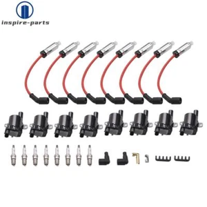 8* Ignition Coils & 41-962 Spark Plug & Wires For Chevy Silverado GMC 1500 2500 - Picture 1 of 7