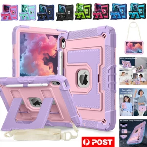 For iPad 11th 10th Gen 2025 A16 Case Kids Friendly Shockproof Stand Cover Strap - Picture 1 of 104