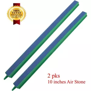 2x 10" Air Stone Bubble Curtain Bar Aquarium Fish Tank Aerator Pump Hydroponics - Picture 1 of 6