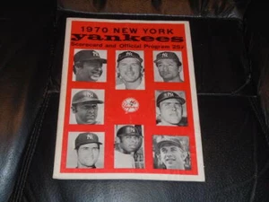 1970 NEW YORK YANKEES BASEBALL PROGRAM VS WHITE SOX - Picture 1 of 3
