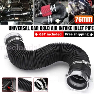 3" 76mm Universal Car Cold Air Intake Inlet Pipe Flexible Duct Tube Hose Kit AU - Picture 1 of 10