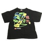 2013 Lego Ninjago Youth Kids T-Shirt Black Neon Graphic Size XL Cotton