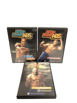 Hip Hop Abs Shaun T BeachBody 3 DVD Lot 2007 EXCELLENT CONDITION - Image 1 of 3