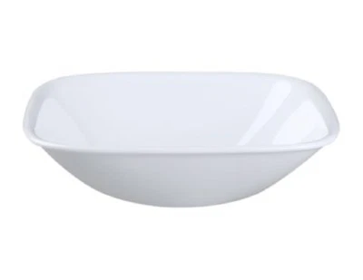 1 NEW Corelle SQUARE PURE WHITE 10-oz Dessert BOWL 5.25" x 1.5" Berry Sauce