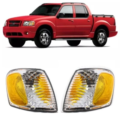 Par de luces de esquina de señal Trac para Ford Explorer Sport 2001 02 03 04 2005 Foto 1 de 4