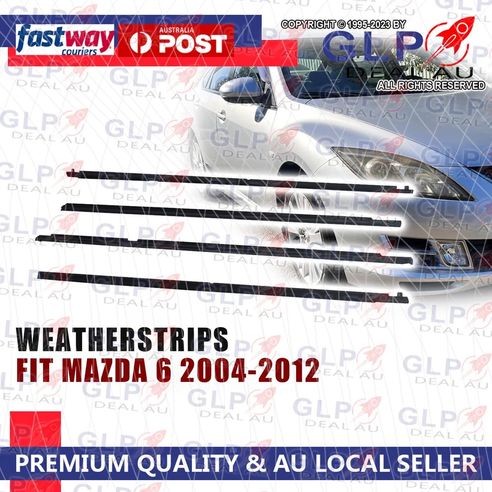 Weatherstrips Window Trim Belt Outer Sealing Strips 4PCS for Mazda 6 2004-2012 - image 1 of 1