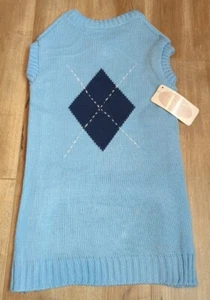 Nuevo con etiquetas Chaleco Suéter Companion Road Dog Talla XL Azul Argyle *LEER* - Imagen 1 de 6