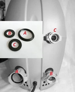 Juego de sellos de spa Lay Z sellos de acoplamiento A + B/C se adapta a todos los modelos Airjet - Imagen 1 de 4