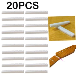 20PCS BONE Nut For Fender ST Electric Guitar 42X3.5X5mm Luthier saddle - Picture 1 of 10