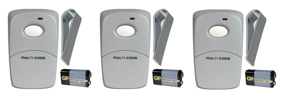 300MCD22V Comp Multi-Code Gate/Garage Remote 3089 308911 300MHz 10 Switch 3-PACK - Image 1 of 1