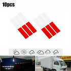 10PCS DOT-C2 Conspicuity Reflective Tape 2x12 Red White Strip Trailer RV Truck